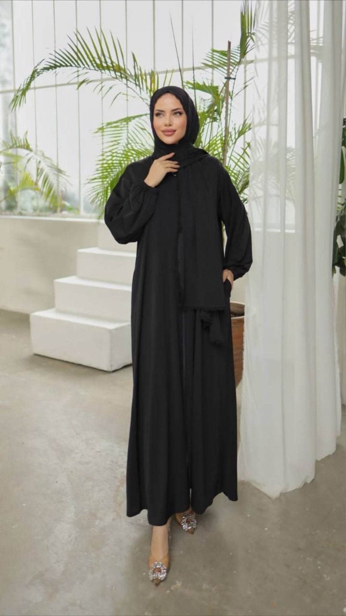 Lycra Hijab Abaya